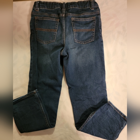 Carters Straight boys jeans, boys size 8. Adj waist, metal hook & eye. - Picture 3 of 3